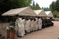 白虎隊墓前祭写真